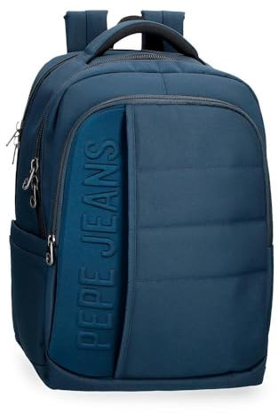 Pepe Jeans Ancor Mochila para Portátil 15,6 Azul 30x42x14,5 cms Poliéster 18,27L by Joumma Bags