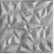 Panneaux 3D, panneaux polystyrène, panneaux de plafond aspect béton, panneaux muraux 3D, décors, plafonds - Revêtement mural en béton miroir, épaisseur 3mm - 50x50cm / ‎‎8m² - 32 pièces (Gris 107 02)