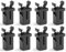 8Pcs Durable Brabantia Waste Bin Clasps Set - Waterproof Touch Top Latch Lock for Kitchen Trash Cans, Storage Boxes, Glasses Cases