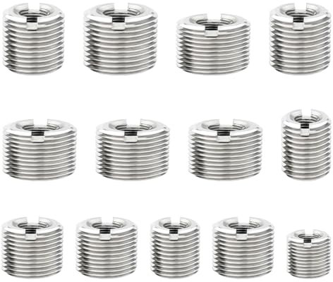 10 Stück Gewindeeinsatz m6 auf m10 x 12mm, Repair Tool Innengewinde Metrisch,Edelstahl Gewindeeinsatzschraube für Automobilen Dampfturbinen Mechanischen Geräten