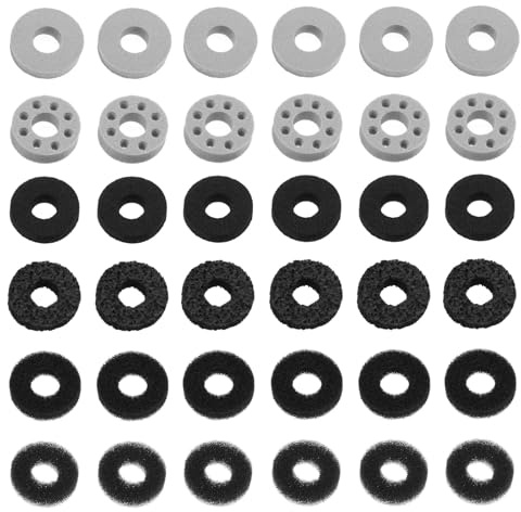 SG Store 36 Stück Präzisionsringe Zielhilferinge Kompatibel mit PS5 Kompatibel mit Switch Pro Kompatibel mit Xbox Series X/S Controller Bewegungssteuerungs-Schwammringe 6 Verschiedene Stärken