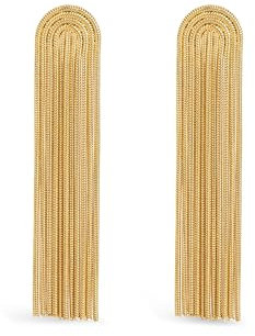 SINGULARU - Waterfall Ohrringe. Edelstahl mit 18 Kt Vergoldeter Beschichtung. Schmuck für Damen.