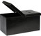 Bonlife Storage Ottoman with Flipping Lid Foldable Shoe Bench Footstool Stool or Sitting Box for Living Room 76.5x38x38cm (PU-Black, L)