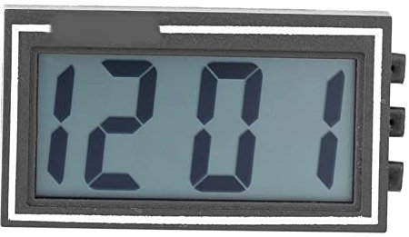Beufee Small Digital Clock, Car Dashboard Clock Small Digital Clock Battery Operated Stick on Clock for Car Dashboard Adhesive Clock