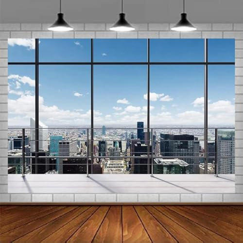 Bürofotografie Hintergrund Konferenz mit Fensterhintergrund Bildschirm für Videokonferenzen Kinder nehmen Studiohintergrund