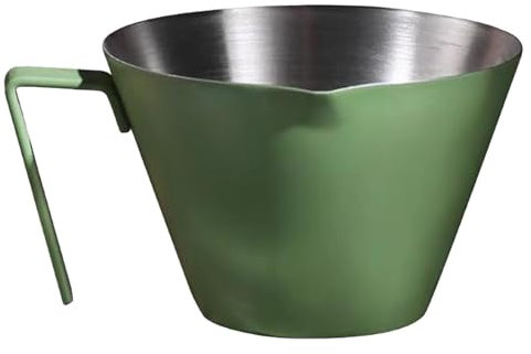 Vaso medidor de espresso | Vaso medidor de acero inoxidable con asa, accesorio profesional de café espresso para café casero, utensilios de cocina