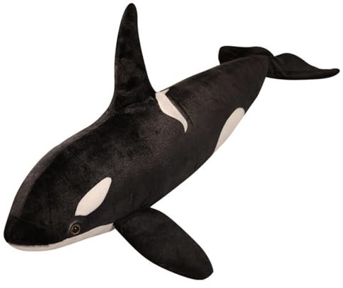 champracer Orca Kuscheltier Plüschtier, Simulation Orca Plüsch Spielzeug Stofftier Plüsch Kissen, Stofftiere Spielzeug Plüschpuppen Weihnachten Geschenk für Kinder, Mädchen und Jungen (75cm)
