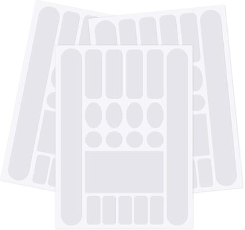 LPZMPZ 3 Stück Rahmenschutzfolie Fahrrad Aufkleber Rahmen Schutz Carbon Aufkleber Lackschutzfolie Fahrrad Schwarz Matt Fahrrad, für Rahmenschutz Mountainbike Rennrad (transparent)