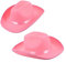 BESPORTBLE 2 Pezzi cappello di feltro costume Frangia Cosplay bordo cappelli accessori per costumi da festa Cappello occidentale Cappello di moda Cappello decorativo Di lana rosa