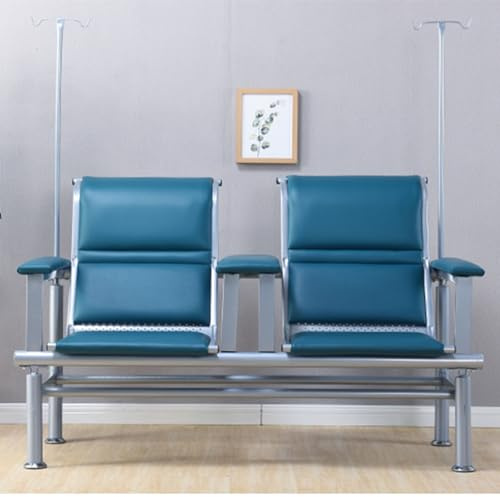 Medizinischer Liegestuhl mit verstellbarer Armlehne und IV-Stangenständer für Blutabnahme, Phlebotomie und Klinikgebrauch