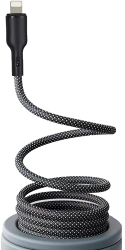 LLFYXM 1M/3.3ft Magnetic USB C to Lightning Cable Coiled, for iphone charger cable USBC to Lightning for iPhone Fast Charging Cord Cable Braided for iPhone 14 13 12 11 Pro Max XR XS X 8 Plus SE