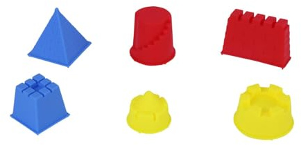 Sharplace -Set, Strandspielzeug, pädagogisches, kreatives, tragbares Sandkastenspielzeug, lustiges Sandwerkzeug-Set, Pyramidenburg-Modell für