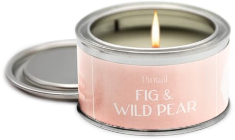 Pintail Candles Paint Pot Candle (Fig & Wild Pear Home Fragrance) Scented Candles Long Burning (14 Hour Burn Time), Hand-Poured Scented Candles Gifts for Women - Genuine Pintail Candle Gift