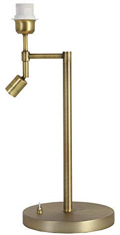 Light & Living Lampenfuss Ø20x48 cm MONTANA antik bronze mit LED für E27 Leuchtmittel für Wohnzimmer Esszimmer Schlafzimmer usw.