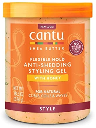 CANTU Shea Butter Flexibler Halt Anti-Shedding Styling Gel mit Honig 524g