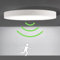 INNOVATE 4x LED Deckenleuchte mit Bewegungsmelder 22cm I Wandleuchte modern Wandlampe mit Bewegungsmelder 18Watt I Deckenleuchte flach Bewegungssensor I LED Lampe Flur I Deckenlampe rund weiss