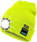 ATNKE LED beleuchtete Bluetooth-Beanie-Kappe, wiederaufladbare USB-Musikalische Laufmütze mit extrem hellem 4-LED-Licht wasserdichte Lampe für das Camping Radfahren (Fluoreszierendes Gelb)