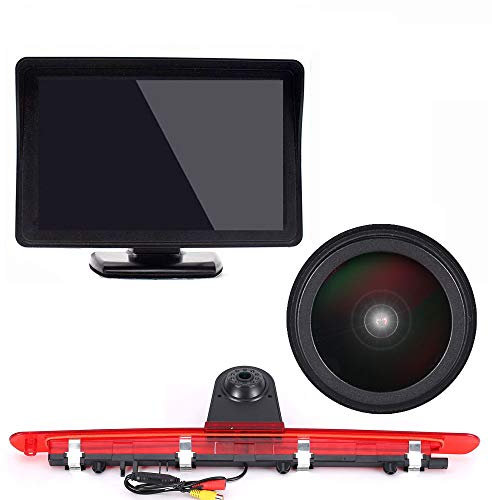 Auto Dritte Dachmontage Bremslicht Rückfahrkamera +4,3 TFT LCD Monitor Wasserdicht Einparkkamera für Mercedes Benz Vito W447 Kasten Tourer V260 Mixto 3 Brake Light lamp ab 2014