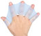 BYFRI Frosch-silikon Hand Schwimmen Flossen Handschellen Flippers Swim Finger Für Kinder Frauen Männer
