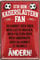 Blechschilder Hier wohnt EIN Kaiserslautern Fan/Offizieller Kaiserslautern Fan/Ich Bin Kaiserslautern Fan Deko Metallschild Schild Artikel Geschenk zum Geburtstag oder Weihnachten (Rot (20x30))