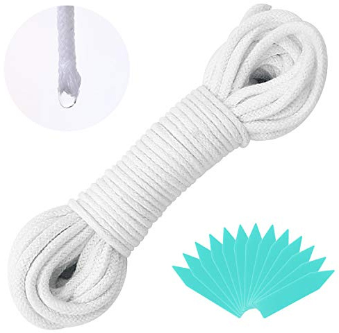 90 Feet 1/6 Inches Self Watering Wick Cord String Cotton Rope for DIY Plant Automatic Watering Device(90)