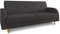 Schlafsofa Kelso - klick-Klack Sofa mit Bettkasten und Schlaffunktion, Bettsofa, Schlafcouch mit Holzfüße, Couch vom Hersteller, Couchgarnitur (Schwarz (Twist 23))