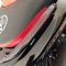 labelbike - 2 Adesivi in Resina 3D Protezione Maniglie compatibili con Yamaha Tmax 500 2001-2007 - colore carbonio-rosso