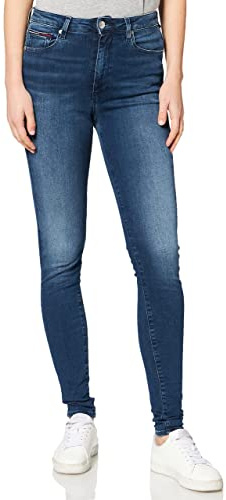 Tommy Jeans Damen Jeans Hose Sylvia High Waist, Blau (New Niceville Mid Blue Stretch), 31W/30L