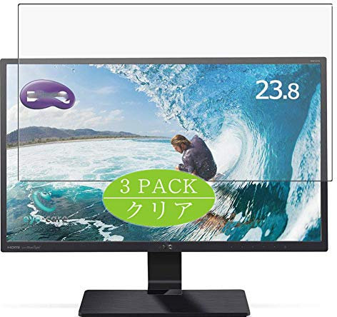 Vaxson 3-Pack Screen Protector Compatible with BenQ Monitor GW2470HL / GW2480 / GW2406Z 23.8, HD Film Protector [NOT Tempered Glass] Flexible Protective Film