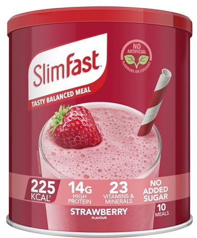 SlimFast Meal Shake Powder Strawberry, 365 g (Pack of 1)