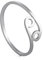 Dreamtimes Edelstahl Sternzeichen Ringe für Frauen 12 Sternzeichen Offener Ring Widder Löwe Jungfrau Zwillinge Waage Fische Skorpion Geburtstagsgeschenk (Krebs)