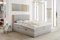 Boxspringbett Perfect LUX mit Feder-Matratze, 2 x Pocket + Topper, Polsterbett, Velour-Stoff, 2 Bettkasten (140 x 200 cm)