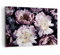 Bilder auf Leinwand 100x70cm Leinwandbild Pfingstrosen Veilchen Blumen Groß Wanddeko Bild Schlafzimmer Küche Deko Wandbilder Dekoration Wohnzimmer Wall Decor Canvas Wand Kunstdruck Art AA100x70-5076