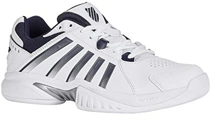 K-Swiss Herren Receiver V Sport Shoe, White Peacoat Silver, 44 EU