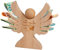LAMEK Holzengel mit Gravur zur Taufe Schutzengel Kommunion Jungen Holz Taufgeschenk Geldgeschenk Mädchen Jungen Engel Holzfiguren Glücksbringer Gastgeschenk für Kinder