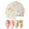 JiangbihanXX 20 Sheets 3D Gold Glitters Nail Stickers Nail Decals Nail Art Designs Self-Adhesive DIY Manicure Decoration Kit for Women Girls