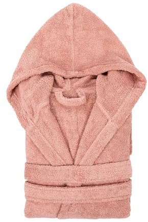 TRAMAS+ Peignoir de Bain 100% Coton Homme et Femme, 450g, Capuche, Ceinture Ajustable, 2 Poches, Haute Absorption, Doux et Confortable, Certifié OEKO-TEX - M, Maquillaje