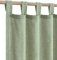 KOUFALL Salbeigrün Terrassentürvorhänge für Glasschiebetüren, 2 Paneele, Leinen, durchscheinend, Cottagecore, lange Vorhänge für Esszimmer, Wohnzimmer, Schlafzimmer, Fenster, 244 cm Länge, 2 Stück
