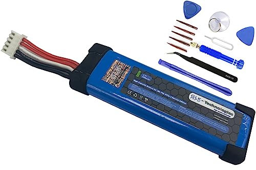 GLK-Technologies Batteria di ricambio ad alta potenza, compatibile con JBL Flip 4 GSP872693 01 Bluetooth altoparlante batteria 3200 mAh + strumento professionale