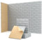Soundsbay Acoustic Wall Panels Self-adhesive Acoustic Panels 12 Pack Brick Wall Panels Sound Absorbing Panel High Density Sound Dampening Panels for Wall Decoration/Acoustic Treatment 12×12×0.4