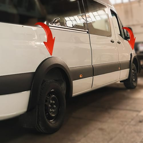 Kotflügelverbreiterungen kompatibel mit MERCEDES Sprinter W907 ab 2018 4 Tlg