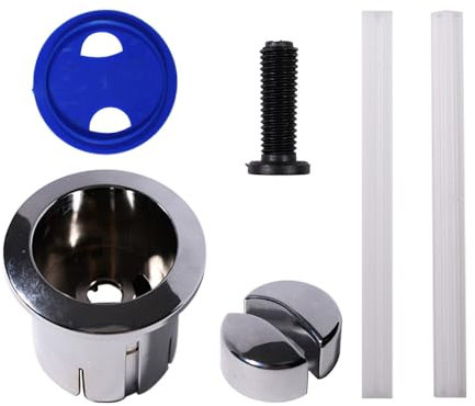 Compatible with Roca D1D Dual Flush Push Button & Plain Push Rods Short Body Chrome AH0002100R