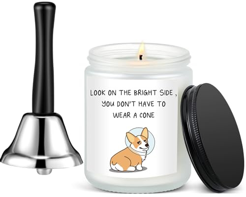 Newtay 2 Pcs Funny Get Well Gift Post Surgery Recovery Gift, Dog, White