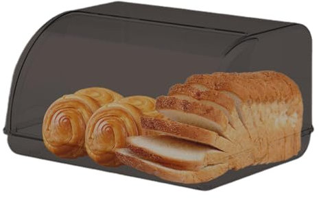 Brotaufbewahrungsbehälter – Lebensmittel-Organizer mit Deckel, Bäckerei-Aufbewahrung, Brotbehälter, Acryl-Arbeitsplatte, Schreibtisch-Aufbewahrungsbox für hausgemachtes Brot, Bagel, Muffins, Brötchen,