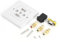 Prise de panneau mural multimédia HDMI VGA 3RCA intégrée pour bureau maison blanc
