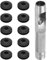 QUARKZMAN Kit d'Outils pour Œillets 11 Pièces, Ensemble d'Œillets 12 mm Pinces à Œillets Œillets en Plastique Rondelles à Œillets en Plastique Antirouille pour Bâche de Camion, Noir