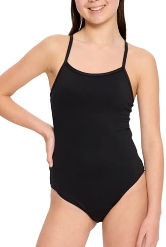 Modibodi Teen Period Swim Thin Strap One-Piece Light 20ml Black Y10-12
