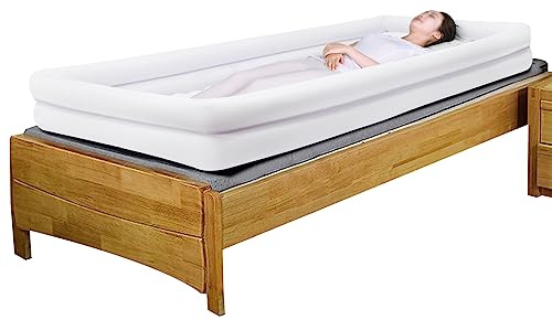 Bañera inflable lavado de cuerpo entero para pacientes postrados en cama grandes PVC con bomba eléctrica cabezal de ducha válvula de drenaje soporta personas mayores discapacitados post cirugía