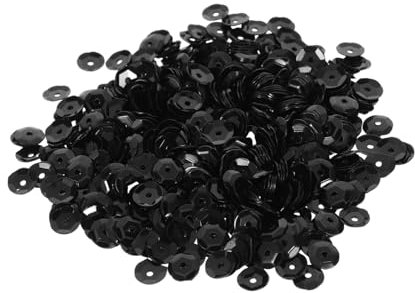 EPIGEIST Paillettes Nere Glitterate per Decorazioni Fai da Te per Progetti Creativi per Scrapbooking e Decorazioni