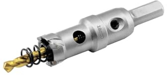 Aohhy 18mm Scie Cloche de TCT Carbure en Métal, Professional Tungstène Foret Trépans pour Métal, l'acier inoxydable, fonte, fer, Aluminium, laiton et plastique